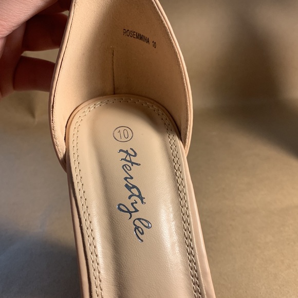 Herstyle Rosemmina Womens Open Toe Ankle Strap Chunky Block Heel Sandals 10M - Picture 5 of 7